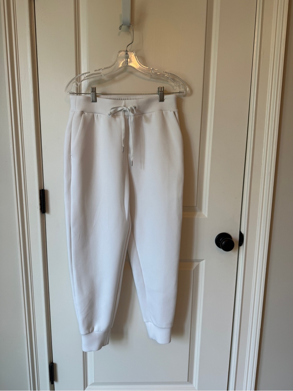 CALIA by Carrie Underwood White Cozy Drawstring Joggers